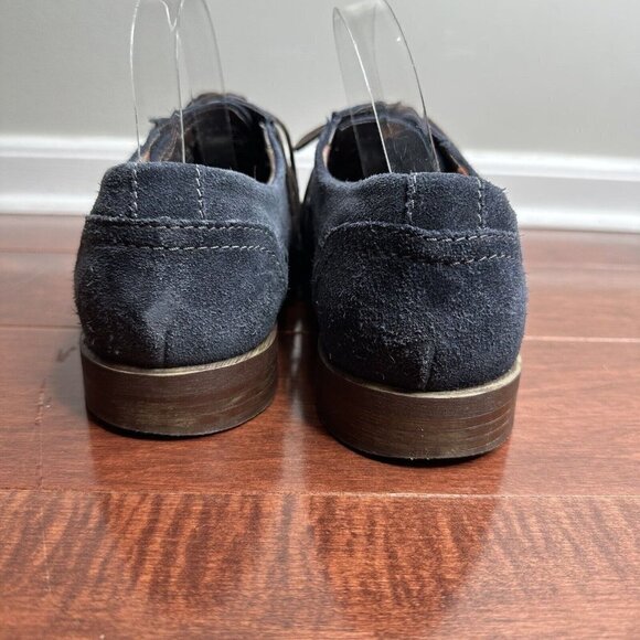 Bugatti Men’s Suede Gibson Lace Up Shoes Dark Blue Size 12 - Picture 3 of 12